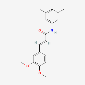 molecular formula C19H21NO3 B5529043 3-(3,4-dimethoxyphenyl)-N-(3,5-dimethylphenyl)acrylamide 