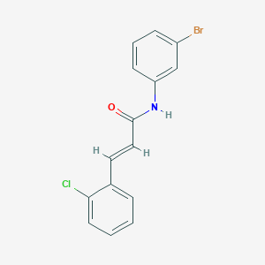 molecular formula C15H11BrClNO B5529065 N-(3-bromophenyl)-3-(2-chlorophenyl)acrylamide 