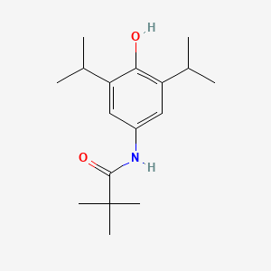 molecular formula C17H27NO2 B5529096 N-(4-hydroxy-3,5-diisopropylphenyl)-2,2-dimethylpropanamide 