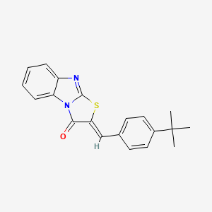 molecular formula C20H18N2OS B5529097 2-(4-tert-butylbenzylidene)[1,3]thiazolo[3,2-a]benzimidazol-3(2H)-one 