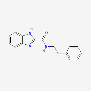 molecular formula C16H15N3O B5529099 N-(2-phenylethyl)-1H-benzimidazole-2-carboxamide 