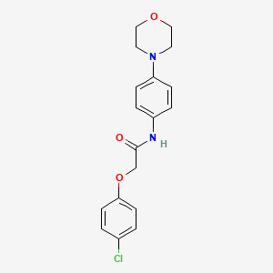 molecular formula C18H19ClN2O3 B5529152 2-(4-chlorophenoxy)-N-[4-(4-morpholinyl)phenyl]acetamide 