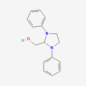 molecular formula C16H18N2O B5529163 (1,3-diphenyl-2-imidazolidinyl)methanol 