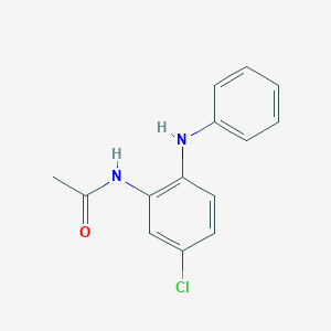 molecular formula C14H13ClN2O B5529303 N-(2-anilino-5-chlorophenyl)acetamide 