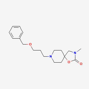 molecular formula C18H26N2O3 B5529363 8-[3-(benzyloxy)propyl]-3-methyl-1-oxa-3,8-diazaspiro[4.5]decan-2-one 