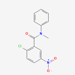 molecular formula C14H11ClN2O3 B5529366 2-chloro-N-methyl-5-nitro-N-phenylbenzamide CAS No. 6374-28-3