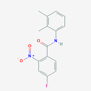 molecular formula C15H13FN2O3 B5529435 N-(2,3-dimethylphenyl)-4-fluoro-2-nitrobenzamide 