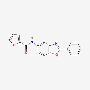 molecular formula C18H12N2O3 B5529529 N-(2-phenyl-1,3-benzoxazol-5-yl)-2-furamide 