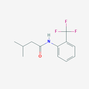 molecular formula C12H14F3NO B5529562 3-methyl-N-[2-(trifluoromethyl)phenyl]butanamide 
