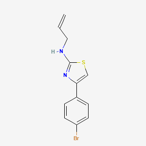 molecular formula C12H11BrN2S B5529594 N-allyl-4-(4-bromophenyl)-1,3-thiazol-2-amine 