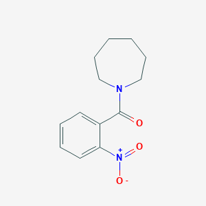 molecular formula C13H16N2O3 B5529638 1-(2-nitrobenzoyl)azepane 