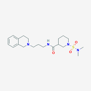 N-[3-(3,4-dihydro-2(1H)-isoquinolinyl)propyl]-1-[(dimethylamino)sulfonyl]-3-piperidinecarboxamide