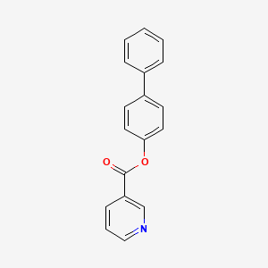 molecular formula C18H13NO2 B5529671 4-biphenylyl nicotinate 