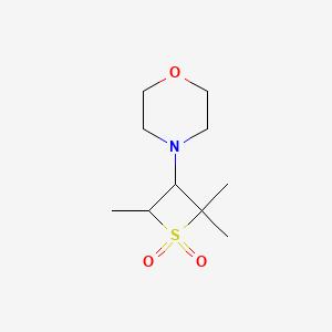molecular formula C10H19NO3S B5529678 4-(2,2,4-trimethyl-1,1-dioxido-3-thietanyl)morpholine 
