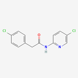 molecular formula C13H10Cl2N2O B5529681 2-(4-chlorophenyl)-N-(5-chloro-2-pyridinyl)acetamide CAS No. 6233-31-4