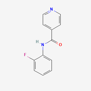 molecular formula C12H9FN2O B5529777 N-(2-fluorophenyl)isonicotinamide 