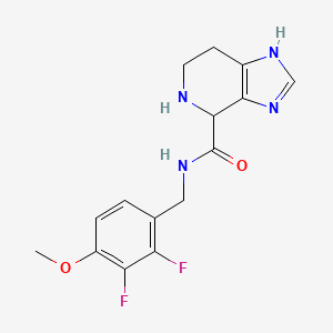 molecular formula C15H16F2N4O2 B5529836 N-(2,3-difluoro-4-methoxybenzyl)-4,5,6,7-tetrahydro-1H-imidazo[4,5-c]pyridine-4-carboxamide dihydrochloride 