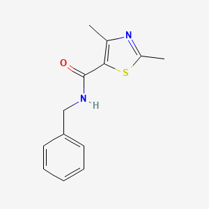 molecular formula C13H14N2OS B5529844 N-benzyl-2,4-dimethyl-1,3-thiazole-5-carboxamide 