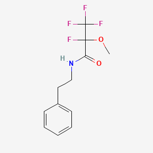 molecular formula C12H13F4NO2 B5529857 2,3,3,3-tetrafluoro-2-methoxy-N-(2-phenylethyl)propanamide 