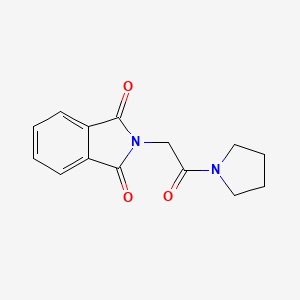 molecular formula C14H14N2O3 B5529886 2-[2-oxo-2-(1-pyrrolidinyl)ethyl]-1H-isoindole-1,3(2H)-dione 