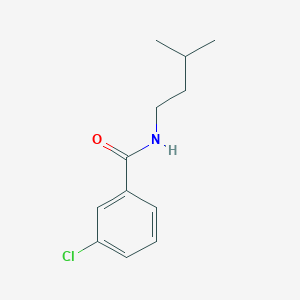 molecular formula C12H16ClNO B5529927 3-chloro-N-(3-methylbutyl)benzamide 