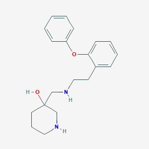 molecular formula C20H26N2O2 B5529960 3-({[2-(2-phenoxyphenyl)ethyl]amino}methyl)-3-piperidinol dihydrochloride 