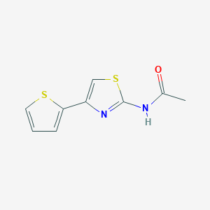 molecular formula C9H8N2OS2 B5530000 N-[4-(2-thienyl)-1,3-thiazol-2-yl]acetamide 