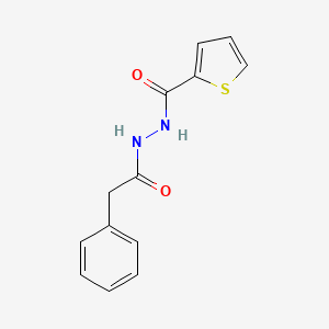 molecular formula C13H12N2O2S B5530040 N'-(2-phenylacetyl)-2-thiophenecarbohydrazide 