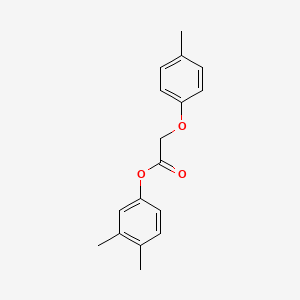 molecular formula C17H18O3 B5530048 3,4-dimethylphenyl (4-methylphenoxy)acetate 