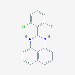 molecular formula C17H12ClFN2 B5530193 2-(2-chloro-6-fluorophenyl)-2,3-dihydro-1H-perimidine 