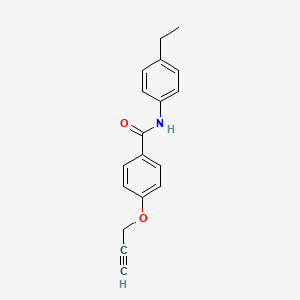 molecular formula C18H17NO2 B5530268 N-(4-ethylphenyl)-4-(2-propyn-1-yloxy)benzamide 