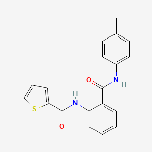molecular formula C19H16N2O2S B5530298 N-(2-{[(4-methylphenyl)amino]carbonyl}phenyl)-2-thiophenecarboxamide CAS No. 6044-37-7