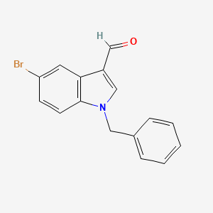 molecular formula C16H12BrNO B5530312 1-benzyl-5-bromo-1H-indole-3-carbaldehyde 