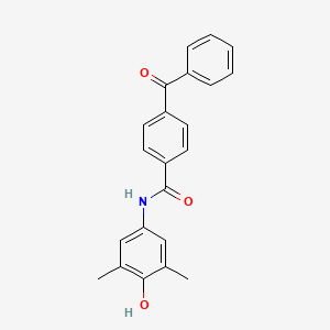molecular formula C22H19NO3 B5530362 4-benzoyl-N-(4-hydroxy-3,5-dimethylphenyl)benzamide 