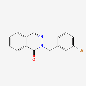 molecular formula C15H11BrN2O B5530363 2-(3-bromobenzyl)-1(2H)-phthalazinone 