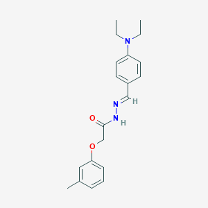 molecular formula C20H25N3O2 B5530426 N'-[4-(diethylamino)benzylidene]-2-(3-methylphenoxy)acetohydrazide 