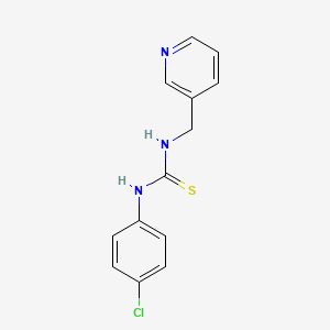 molecular formula C13H12ClN3S B5530497 N-(4-chlorophenyl)-N'-(3-pyridinylmethyl)thiourea 