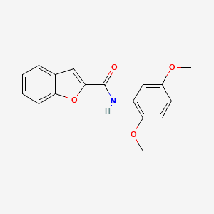 molecular formula C17H15NO4 B5530558 N-(2,5-dimethoxyphenyl)-1-benzofuran-2-carboxamide 