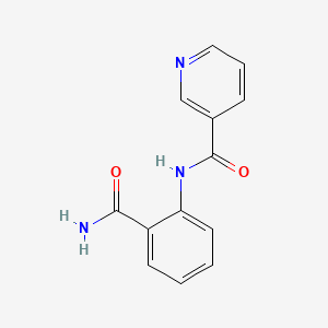 molecular formula C13H11N3O2 B5530603 N-[2-(aminocarbonyl)phenyl]nicotinamide 