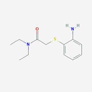 molecular formula C12H18N2OS B5530629 2-[(2-aminophenyl)thio]-N,N-diethylacetamide 