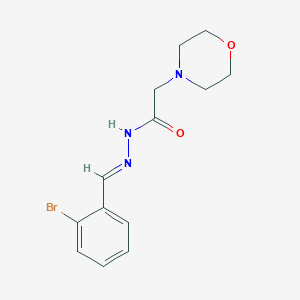 molecular formula C13H16BrN3O2 B5530660 N'-(2-bromobenzylidene)-2-(4-morpholinyl)acetohydrazide 
