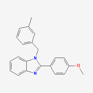 molecular formula C22H20N2O B5530687 2-(4-methoxyphenyl)-1-(3-methylbenzyl)-1H-benzimidazole 