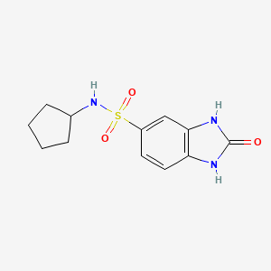 N-cyclopentyl-2-oxo-2,3-dihydro-1H-benzimidazole-5-sulfonamide