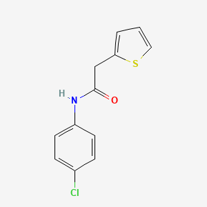 molecular formula C12H10ClNOS B5530721 N-(4-chlorophenyl)-2-(2-thienyl)acetamide 