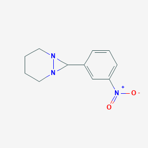 molecular formula C11H13N3O2 B5530760 7-(3-nitrophenyl)-1,6-diazabicyclo[4.1.0]heptane 