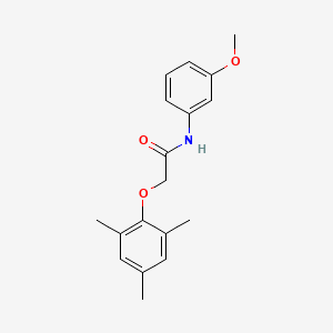 molecular formula C18H21NO3 B5530774 2-(mesityloxy)-N-(3-methoxyphenyl)acetamide 