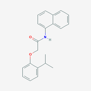 molecular formula C21H21NO2 B5530780 2-(2-isopropylphenoxy)-N-1-naphthylacetamide 