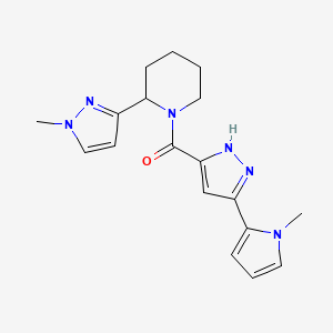 2-(1-methyl-1H-pyrazol-3-yl)-1-{[3-(1-methyl-1H-pyrrol-2-yl)-1H-pyrazol-5-yl]carbonyl}piperidine