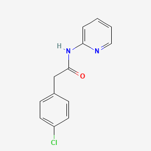 molecular formula C13H11ClN2O B5531006 2-(4-chlorophenyl)-N-2-pyridinylacetamide 