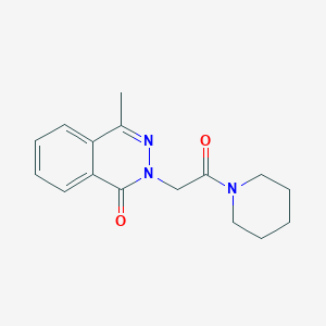 molecular formula C16H19N3O2 B5531014 4-methyl-2-[2-oxo-2-(1-piperidinyl)ethyl]-1(2H)-phthalazinone 